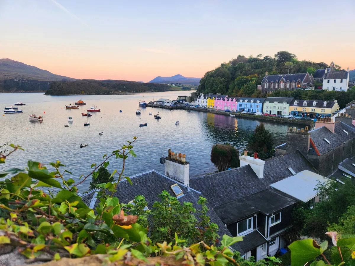 Colorful buildings in Portree